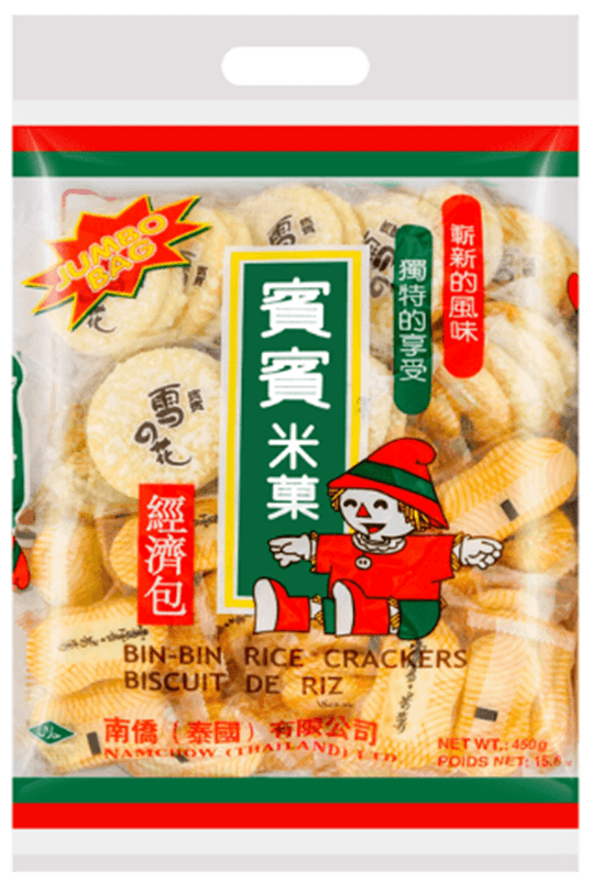 Lucky Bin Bin Rice Crackers 450g - A&E Foodstore