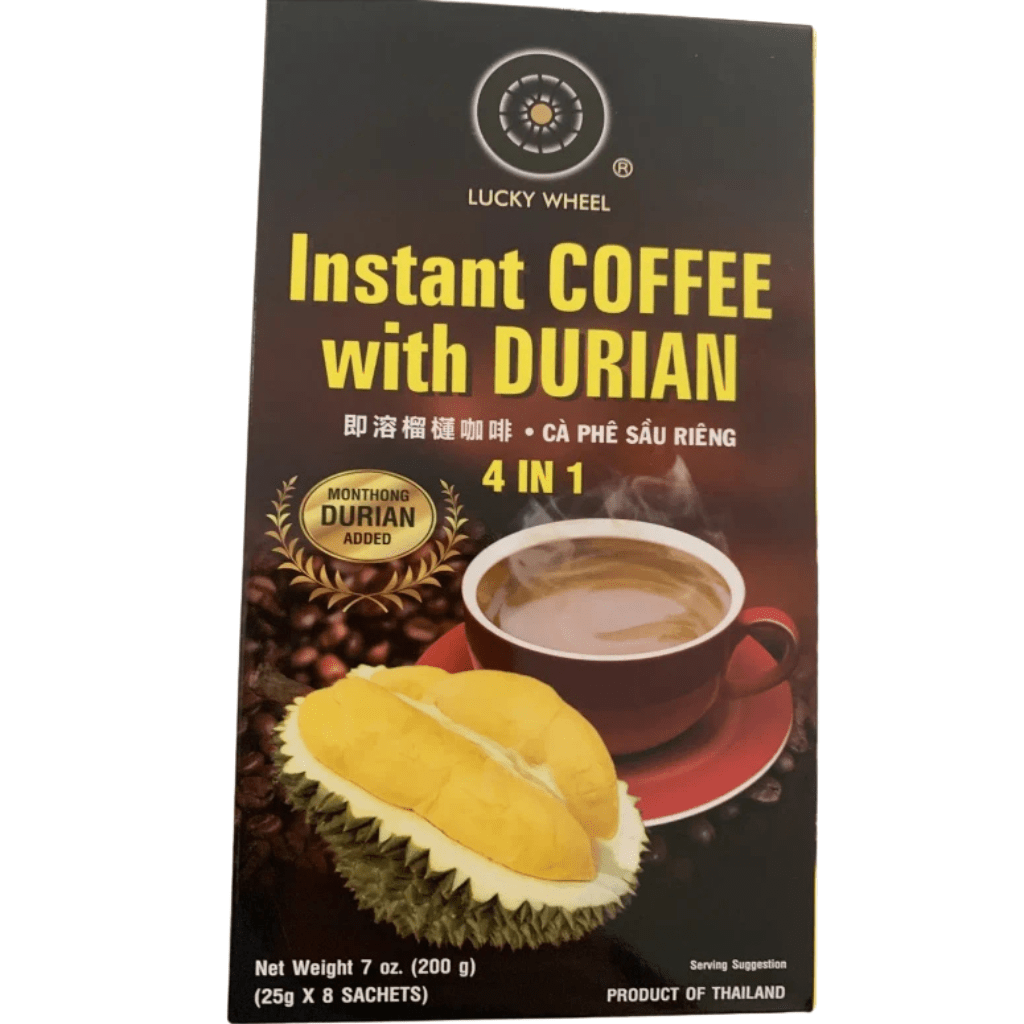 Lucky Wheel Instant Coffee With Durian 7oz - A&E Foodstore