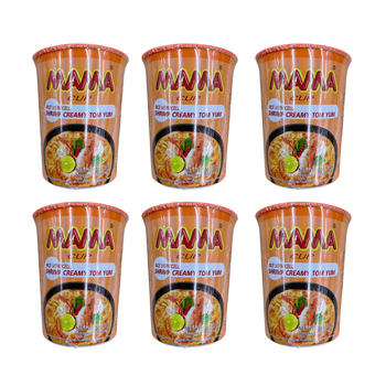 Mama Cup Rice Vermicelli Shrimp Creamy Tom Yum 1.94oz - A&E Foodstore