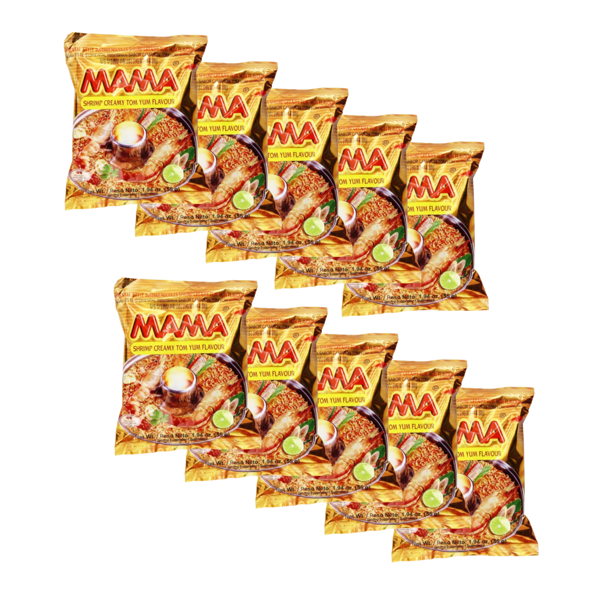 Mama Instant Noodle, Creamy Tom Yum Spicy Flavor - A&E Foodstore