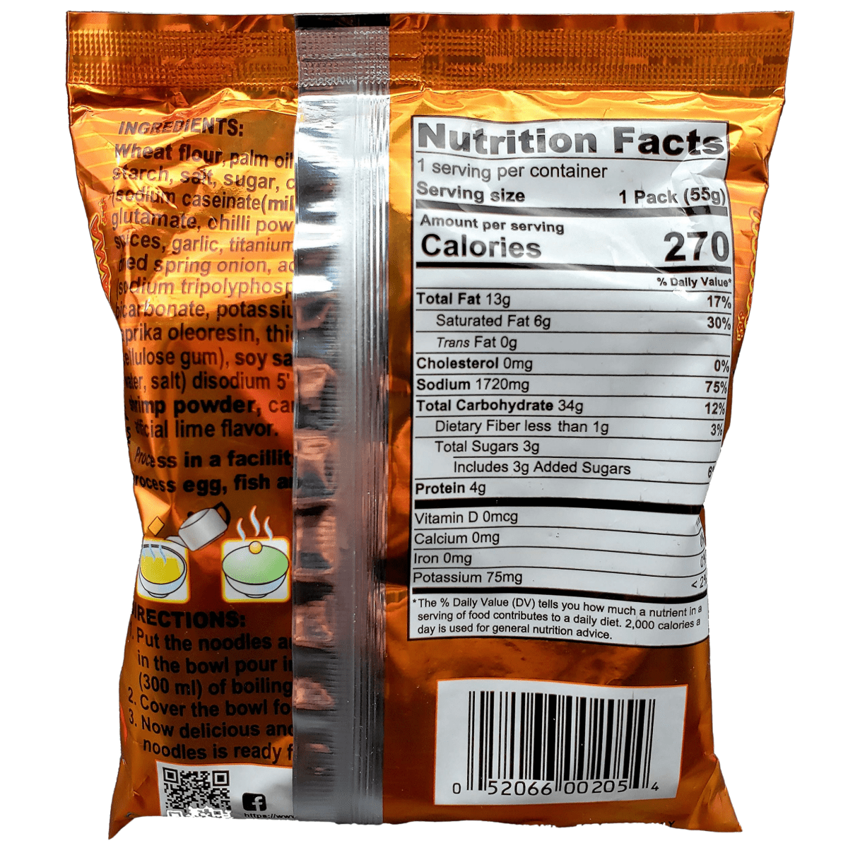 Mama Instant Noodle, Creamy Tom Yum Spicy Flavor - A&E Foodstore