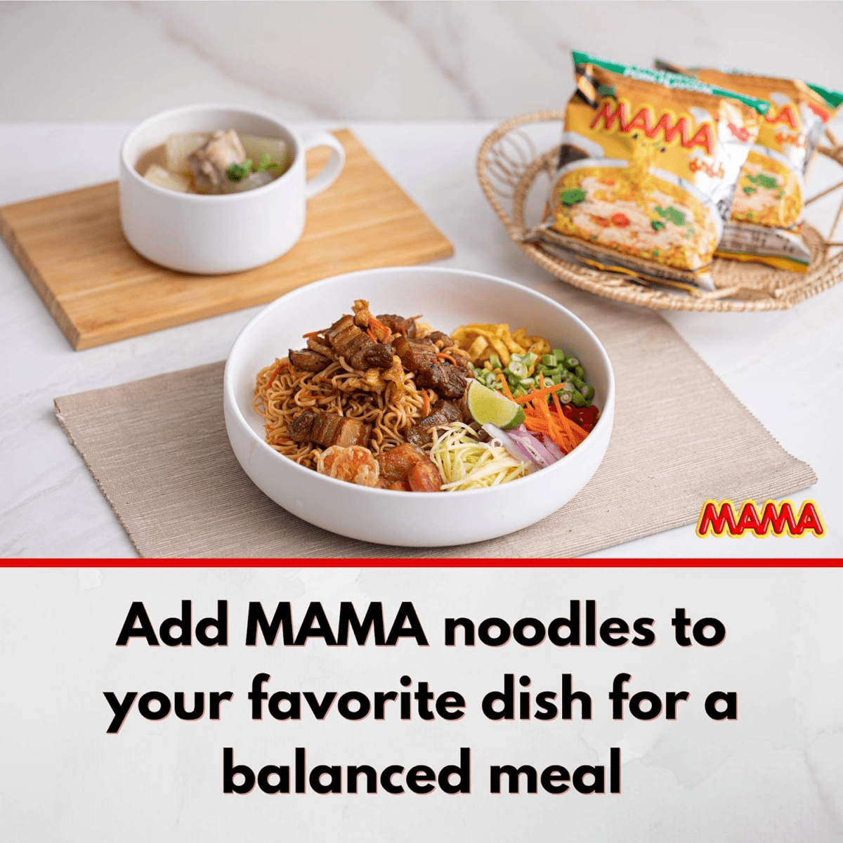 MAMA Instant Noodles Artificial Pork Flavor - A&E Foodstore