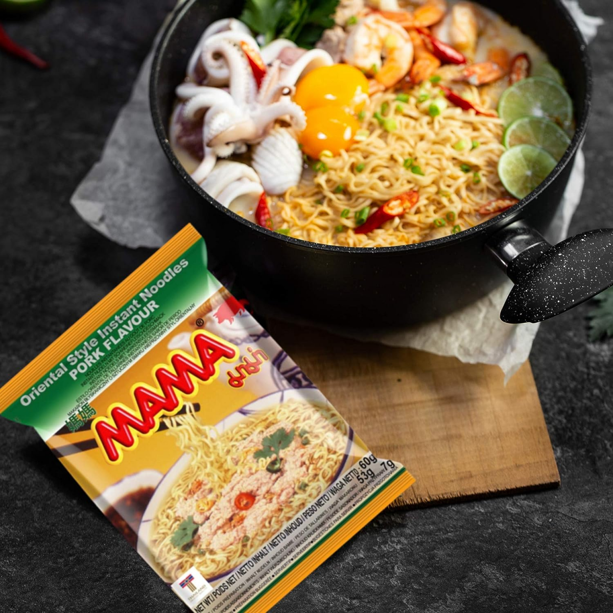 MAMA Instant Noodles Artificial Pork Flavor - A&E Foodstore