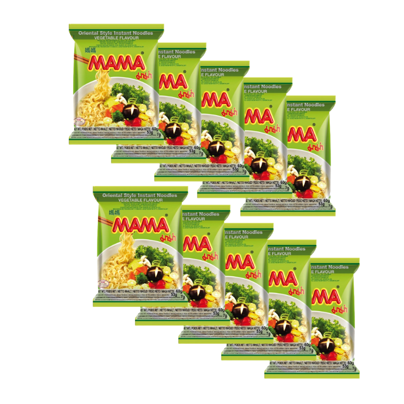 Mama Oriental Style Instant Noodles, Vegetable Flavour - A&E Foodstore