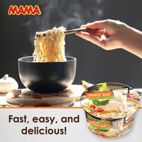 MAMA Pho Ga Instant Chicken Soup Bowl Noodle In Vietnamese Style - A&E Foodstore