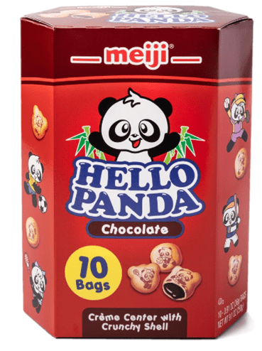 Meiji Hello Panda Cookies Chocolate Filling 9.1oz - A&E Foodstore