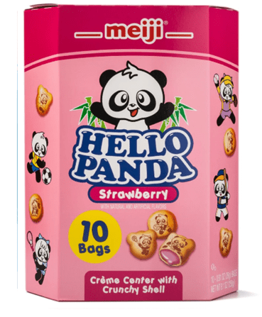Meiji Hello Panda Cookies Strawberry Filling 9.1oz - A&E Foodstore