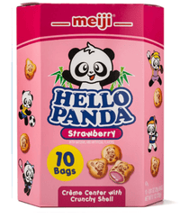 Meiji Hello Panda Cookies Strawberry Filling 9.1oz - A&E Foodstore