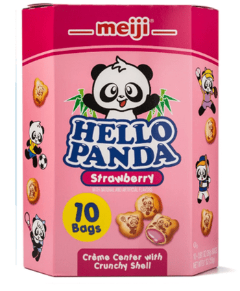 Meiji Hello Panda Cookies Strawberry Filling 9.1oz - A&E Foodstore