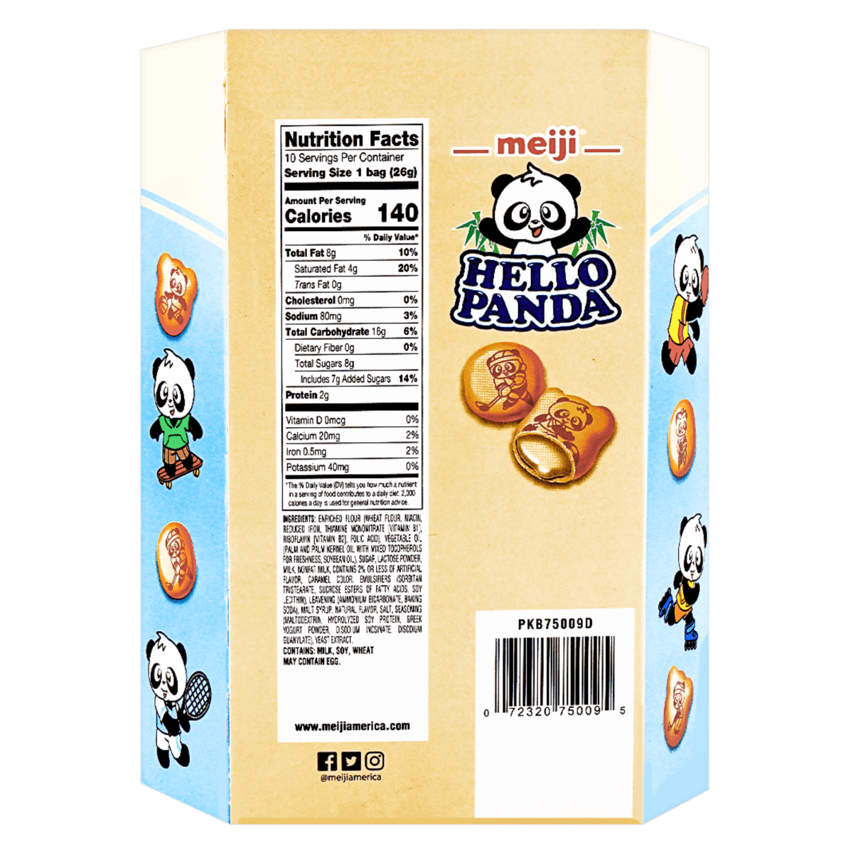 [Meiji] Hello Panda Vanilla Biscuits - 9.1oz - A&E Foodstore