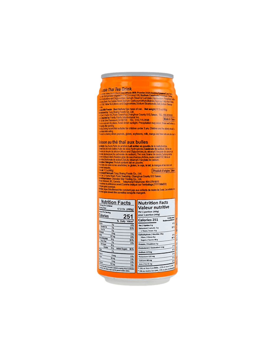 Milk Tea with Boba Thai Tea Flavor 17.3oz - A&E Foodstore