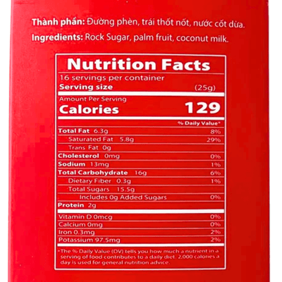 Minh Thong Palm Sugar Coconut Candy 400g - A&E Foodstore