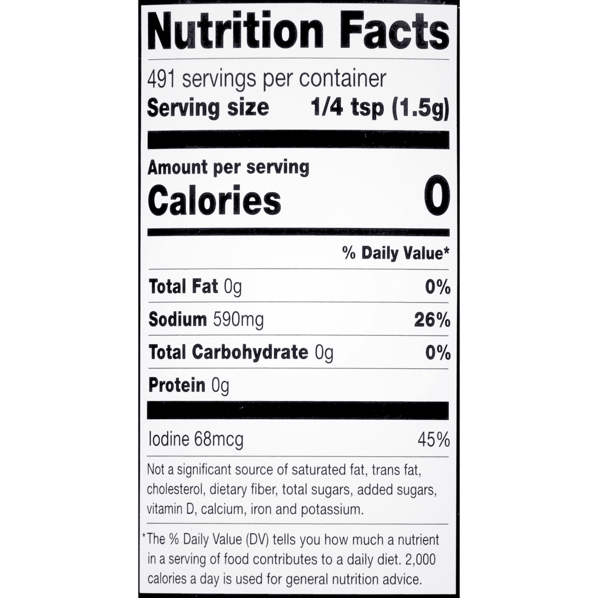 [Morton] Iodized Salt - 26oz - A&E Foodstore