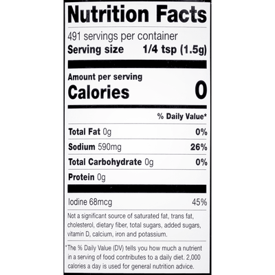 [Morton] Iodized Salt - 26oz - A&E Foodstore