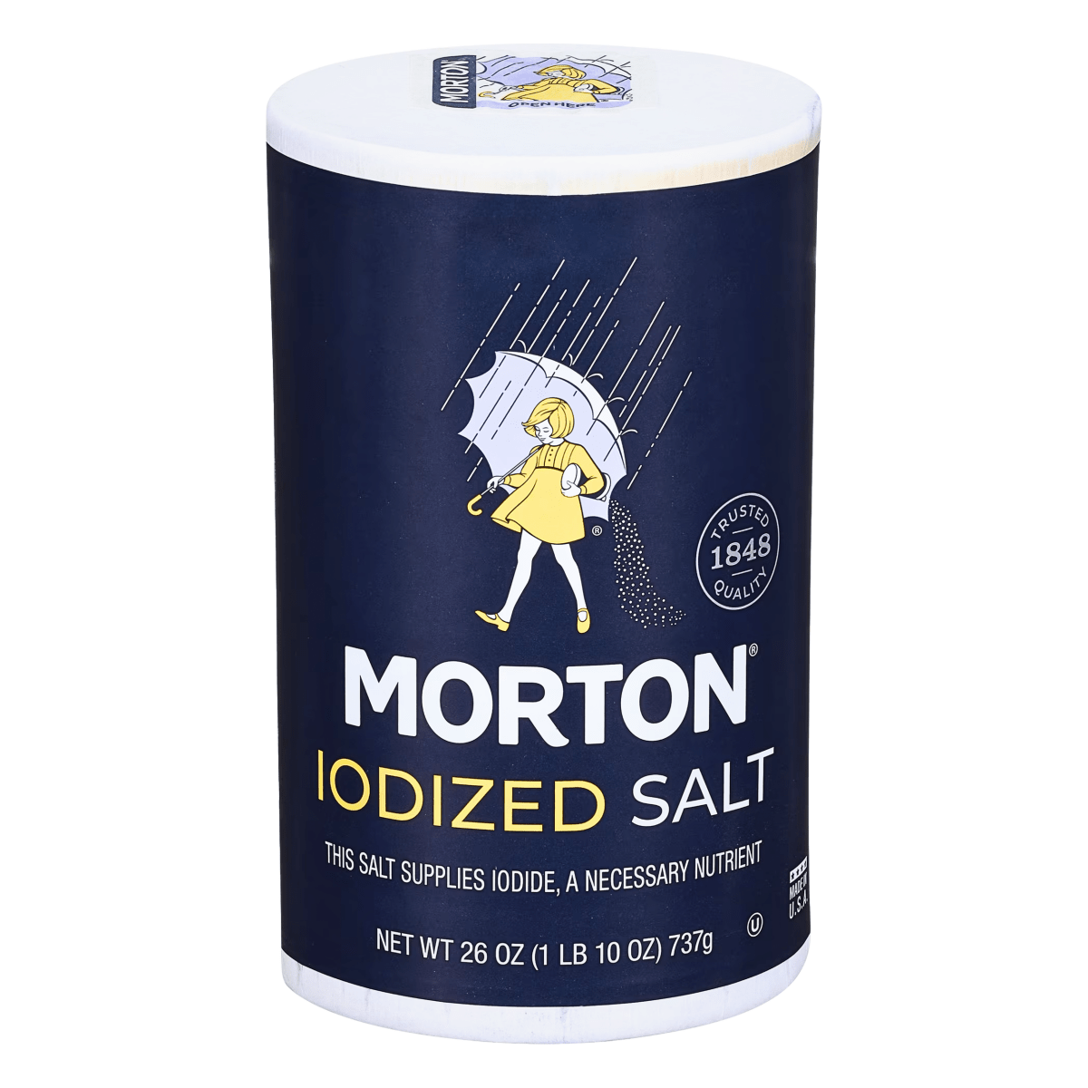 [Morton] Iodized Salt - 26oz - A&E Foodstore