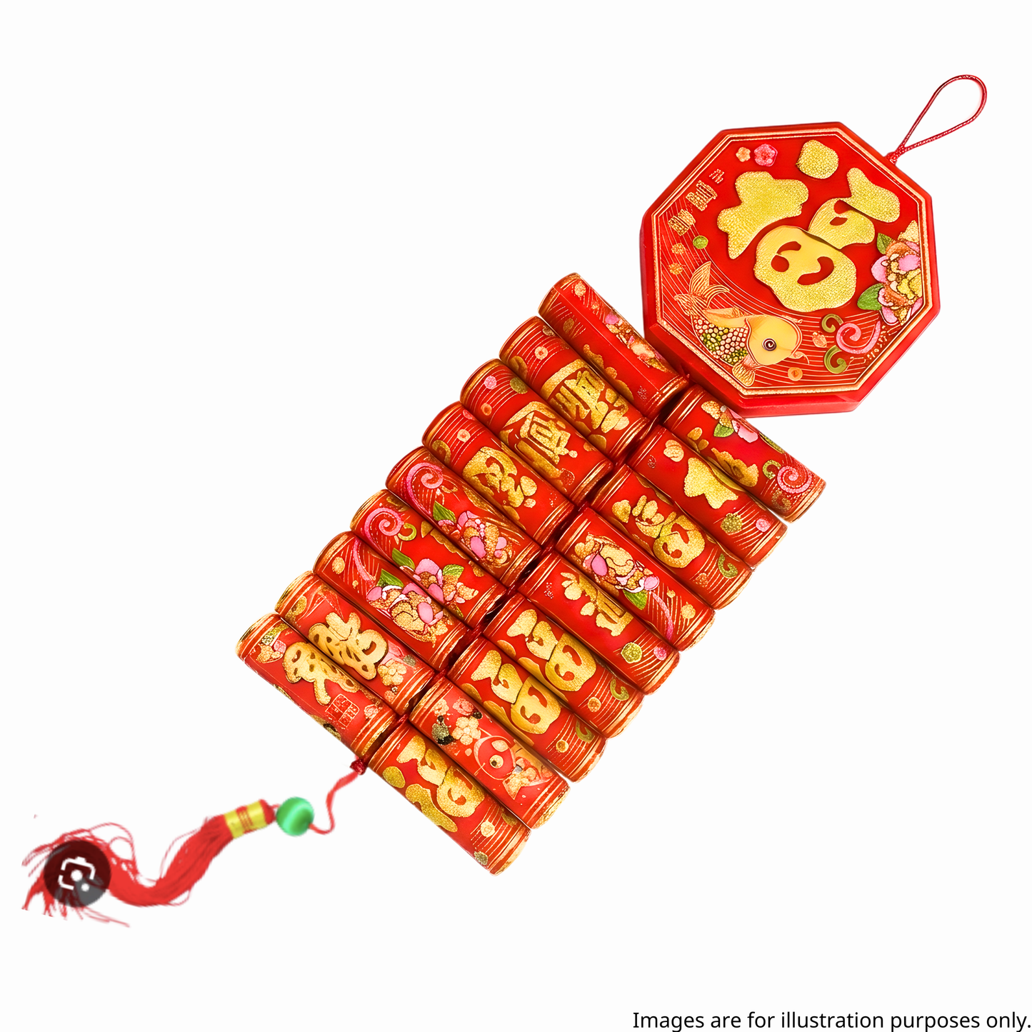 Lucky Fortune Firecracker Decoration