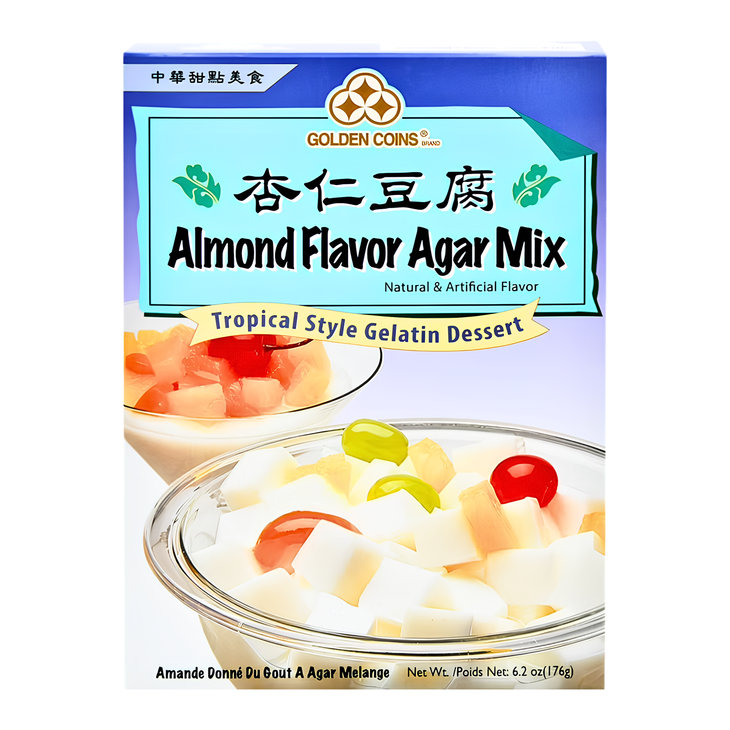 [Golden Coins] Almond Flavor Agar Mix - 6.2oz