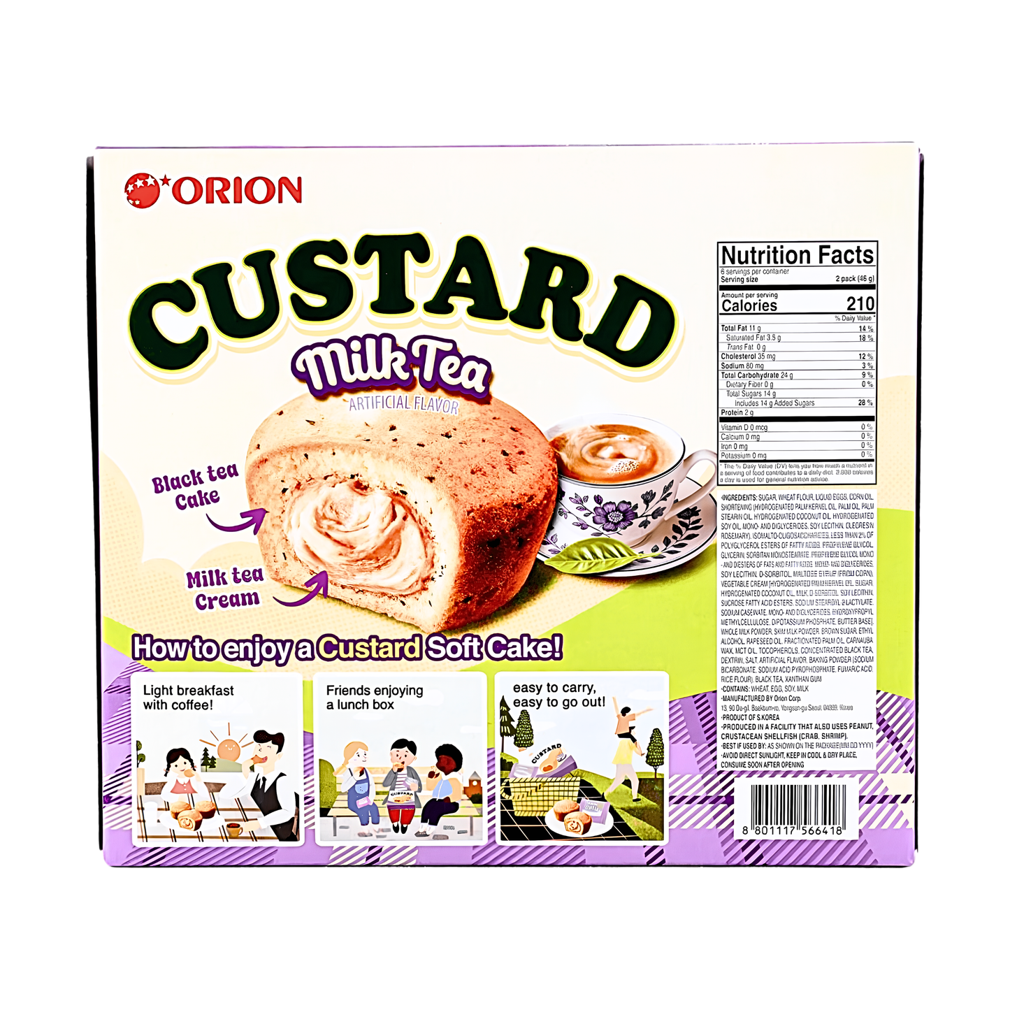 [ORION] Custard Cake Milk Tea - 9.74oz