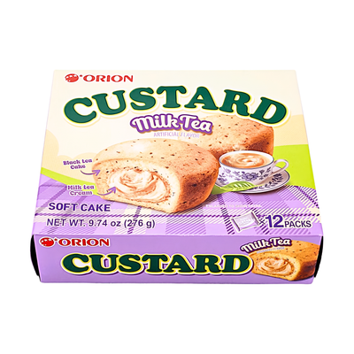 Orion Custard Cake milk tea flavour soft sponge cakes 9.74oz
