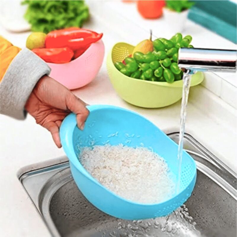 Multipurpose Plastic Drain Basket with Handle - A&E Foodstore