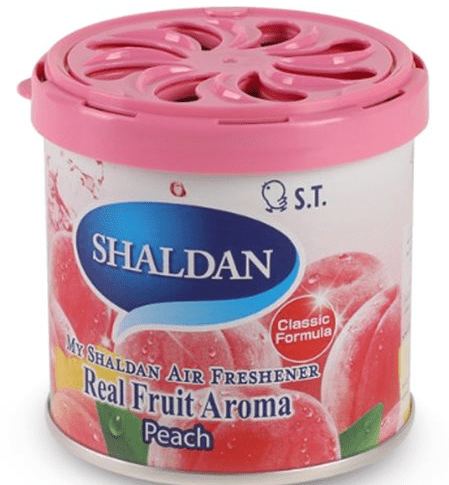 My Shaldan Peach Scent V8 Original Classic Formula, Car Cup - holder Natural air freshener, Real Fruit Aroma - A&E Foodstore
