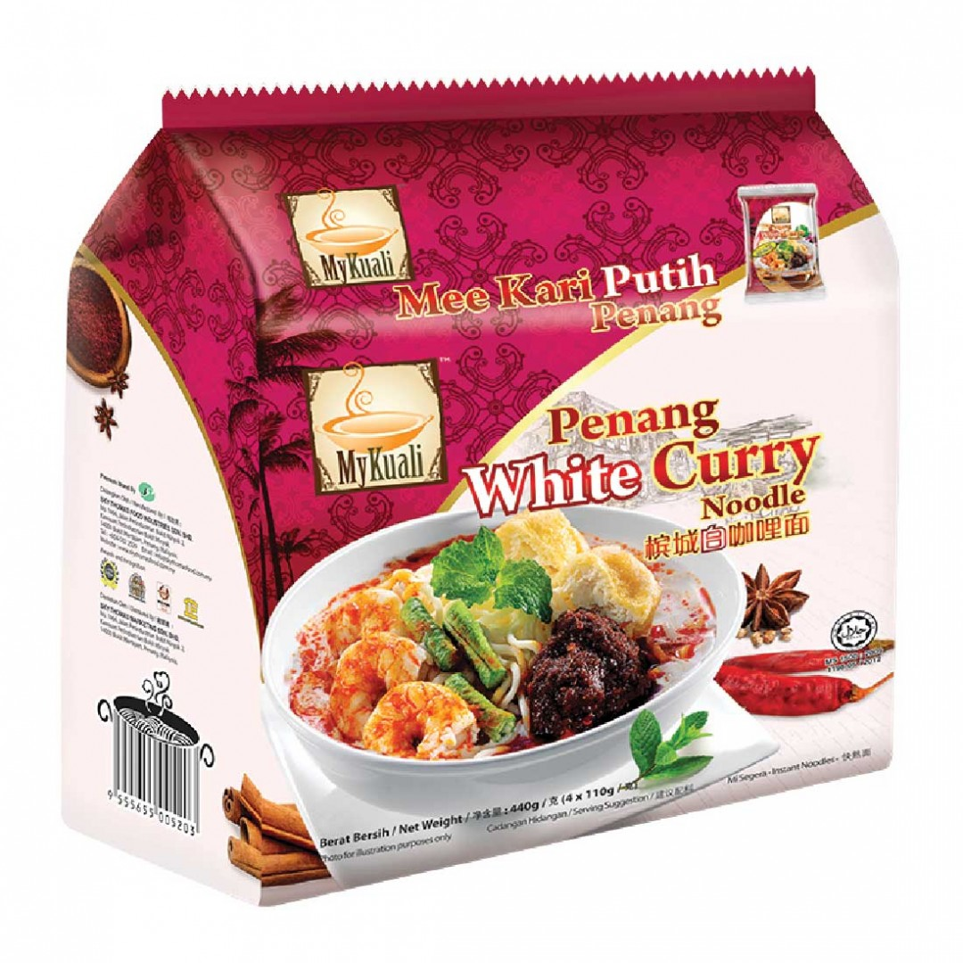 MYKUALI PENANG WHITE CURRY INSTANT NOODLE - A&E Foodstore