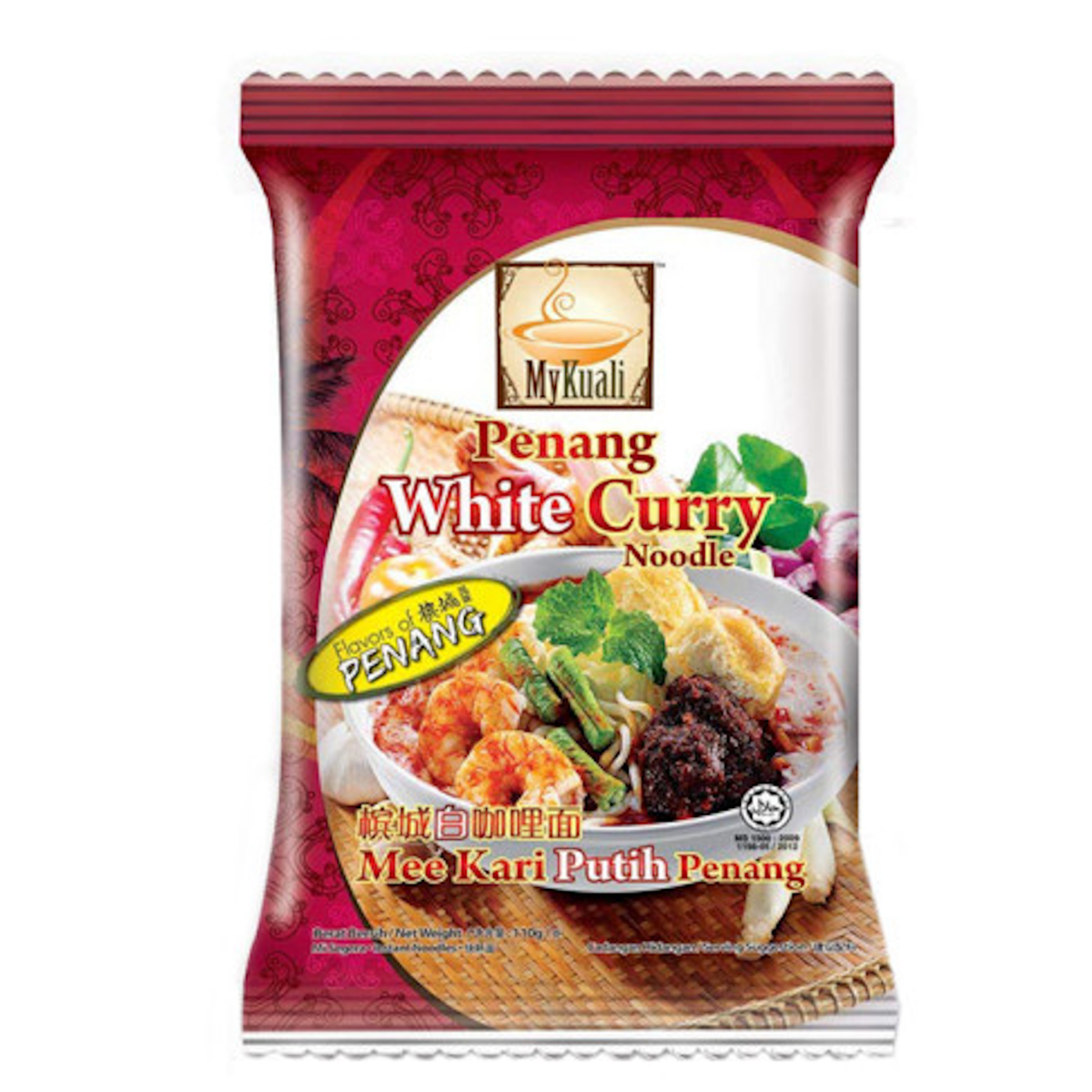 MYKUALI PENANG WHITE CURRY INSTANT NOODLE - A&E Foodstore