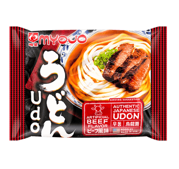 Myojo Instant Beef Udon Noodle 7.22 oz - A&E Foodstore