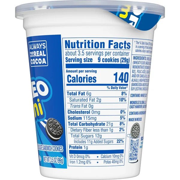 Nabisco Oreo Mini Go Paks 3.5oz - A&E Foodstore