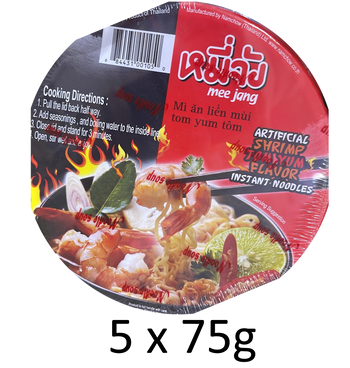 Namchow Mee - Jang Artificial Shrimp Tom Yum Flavor Instant Noodles - A&E Foodstore