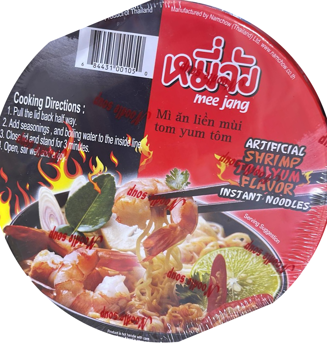 Namchow Mee - Jang Artificial Shrimp Tom Yum Flavor Instant Noodles - A&E Foodstore