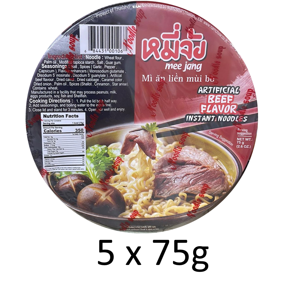 Namchow Mee - Jang Beef Flavor Instant Noodles - A&E Foodstore