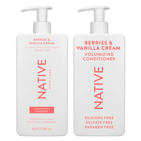 Native Berries and Vanilla Cream Shampoo and Conditioner Set, 8.25 Ounce (Pack of 2), Pink - A&E Foodstore