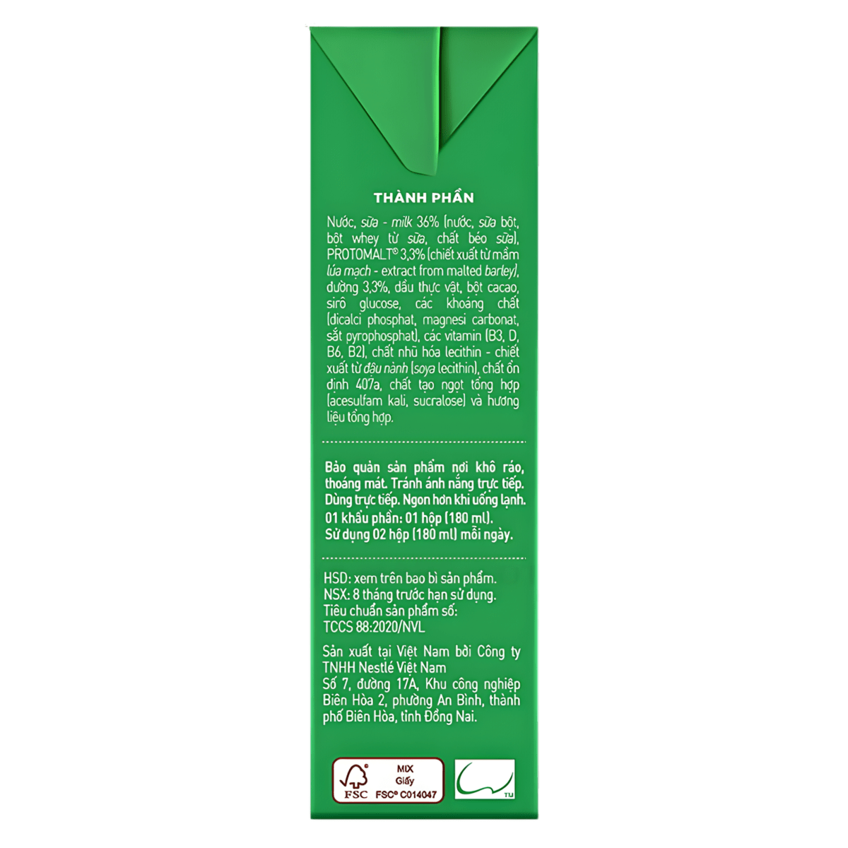 [NESTLÉ] Milo Malt Milk Drink - 180ml(4Pack) - A&E Foodstore