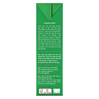 [NESTLÉ] Milo Malt Milk Drink - 180ml(4Pack) - A&E Foodstore