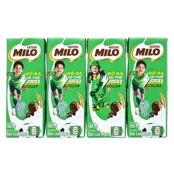[NESTLÉ] Milo Malt Milk Drink - 180ml(4Pack) - A&E Foodstore