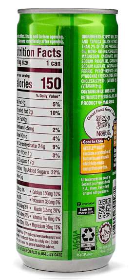 Nestle Milo Tonic Drink Can RTD 240 ml - A&E Foodstore