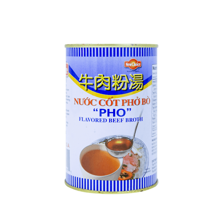 NEW CHOICE Original Beef Broth Soup Pho Flavor 396g - A&E Foodstore