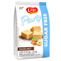 [LAGO] Sugar-Free Hazelnut Wafers - 7.5oz