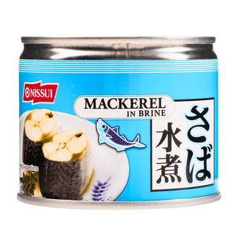 [Nissui] Canned Mackerel in Brine - 6.7oz