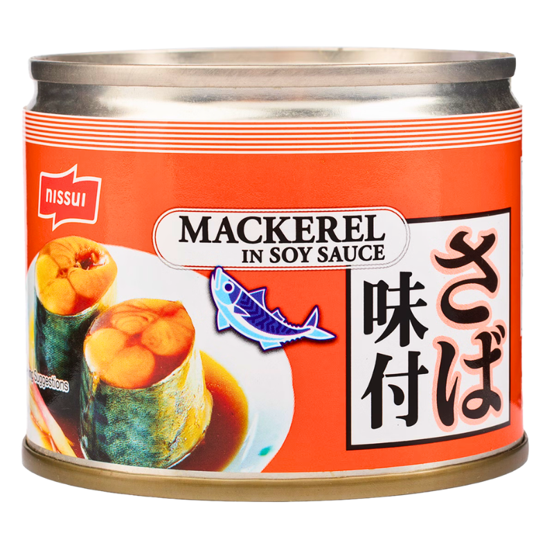 [Nissui] Canned Mackerel in Soy Sauce - 6.7oz - A&E Foodstore