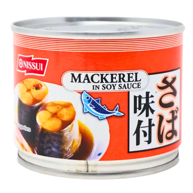 [Nissui] Canned Mackerel in Soy Sauce - 6.7oz - A&E Foodstore
