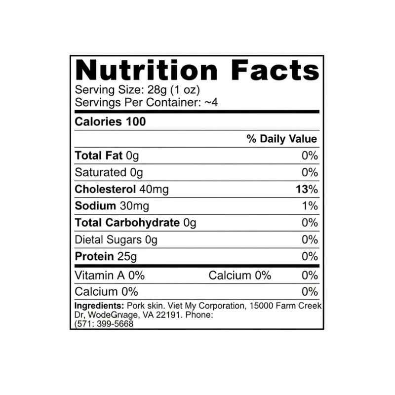 [Viet My] Shredded Pork Skin - 4oz