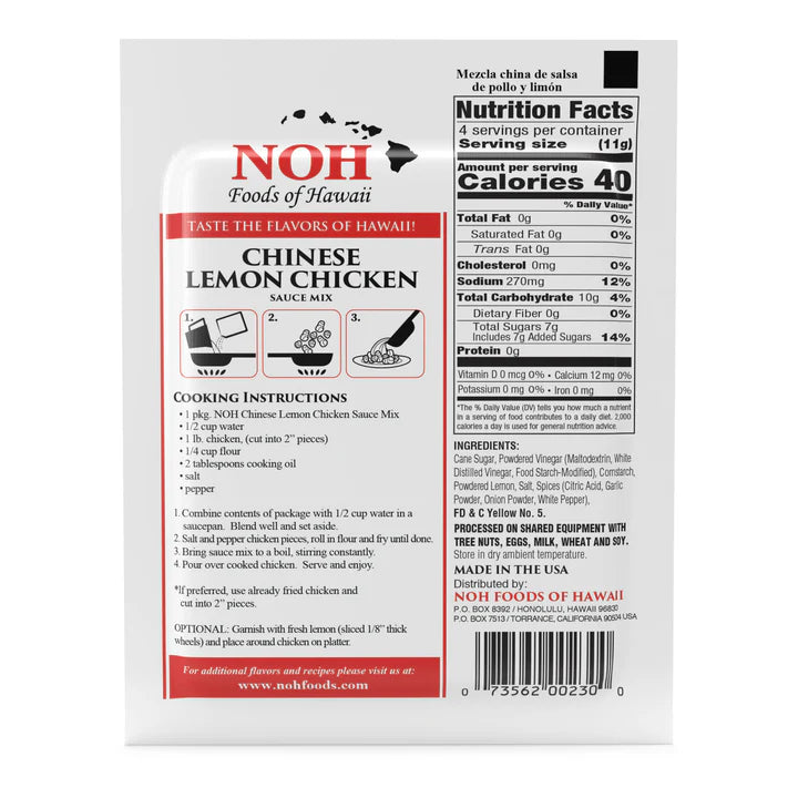 NOH - Chinese Lemon Chicken Seasoning Mix 1 oz