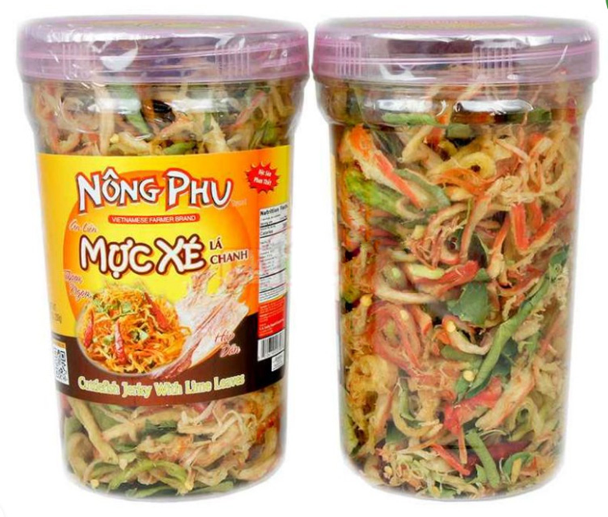 Nong Phu Cuttlefish Jerky With Lime Leaves 7oz - A&E Foodstore