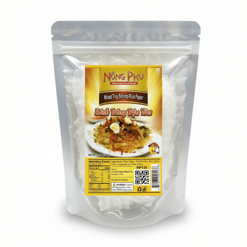 [NONG PHU] Mixed Tiny Shrimp Rice Paper - 3.5oz - A&E Foodstore