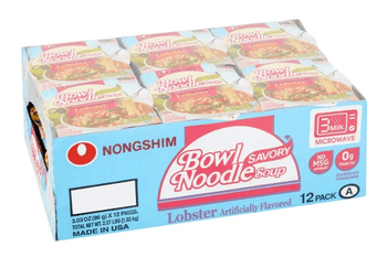 Nongshim Bowl Noodle Savory Lobster Ramyun Ramen Noodle Soup Bowl - A&E Foodstore