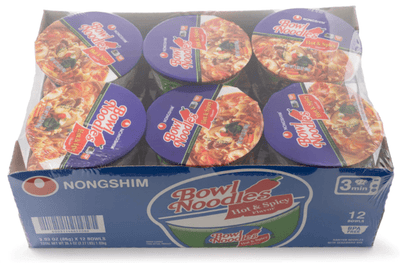 Nongshim Bowl Noodle Soup, Hot & Spicy Beef Flavor - A&E Foodstore