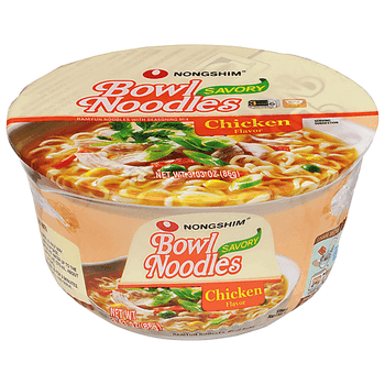 NongShim Bowl Noodles, Savory Chicken Noodle Soup - A&E Foodstore