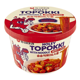 [Nongshim] Holey Topokki Cup Spicy Flavor - 4.52oz